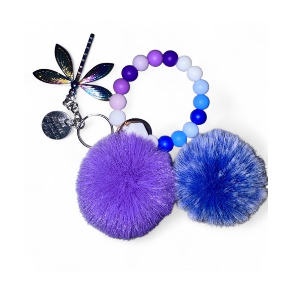 ✨ Mystic Dragonfly Women’s Silicone Beaded Keychain - Picture 4 of 7